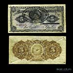 Paraguay. 5 Pesos 1912, resellado. Printed ... 
