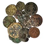 Monedas europeas siglo XIV-XVIII. Lote x 13 ... 