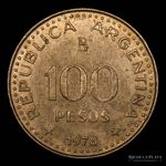 Argentina. 100 Pesos 1978. Error. Mula. Con ... 