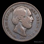 Holanda. 25 Centavos 1849 ; William II ; ... 
