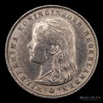 Holanda. 25 Centavos 1897 ; Whilhelmina I,  ... 