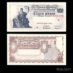 Argentina. Serie Progreso. 5 Pesos 1956. Bot ... 