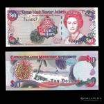 Cayman Islands. 10 Dollars 1998. P23 (UNC)