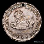 Bolivia. 1 Real 1851. Medalla Monetaria, ... 