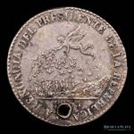 Bolivia. 2 Reales 1855. Medalla Monetaria, ... 