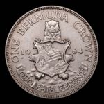 Bermuda. 1 Crown 1964. ... 