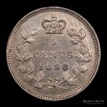 Cánada. 5 Cents 1898 ; AG.925 1.16g 15.49 ... 