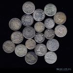 Lote 08 - 20 Monedas de plata de Gran ... 