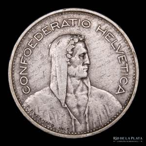 Suiza. 5 Francs 1933B. Ceca de Berna. ... 