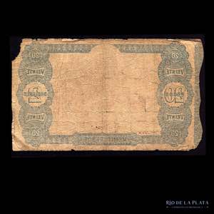 Uruguay. 20 Pesos 1871. Banco Mauá & Cia. ... 