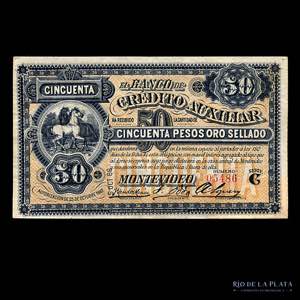 Uruguay. 50 Pesos 1887. ... 