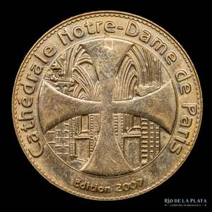Exonumia. Francia - Medalla Catedral de ... 