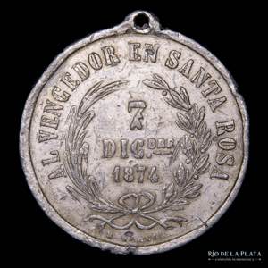 Argentina. Premio Militar 1874. Peltre;  ... 