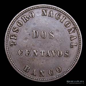 Argentina. Confederación. 2 Centavos 1854. ... 