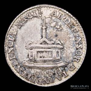 Bolivia 1 Sol 1841. Medalla Monetaria. ... 