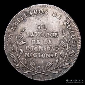 Bolivia 1 Sol 1854. Medalla Monetaria. ... 
