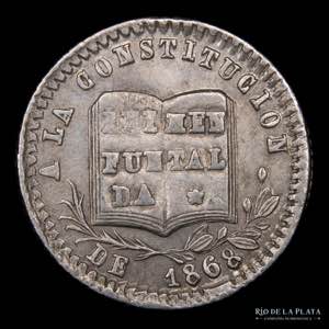 Bolivia 1 Sol 1868. Medalla Monetaria. ... 