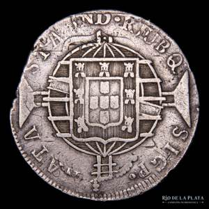 Brasil. Joao VI. 960 Reis 1819 R. sobre 8R ... 