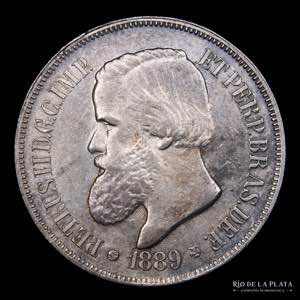 Brasil. Pedro II. 500 Reis 1889. AG.917, ... 