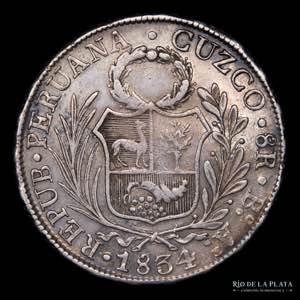 Perú.  8 Reales 1834 ... 