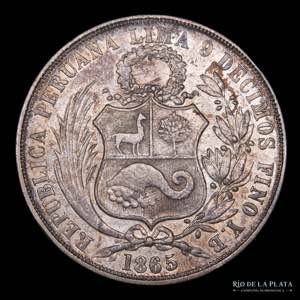 Perú. 1 Sol 1865/55. ... 