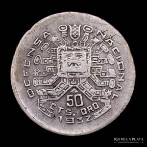 Peru. 50 Centavos 1932 (National Defense) ... 