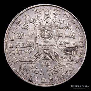 Peru. 1 Sol Oro 1932 (National Defense) ... 