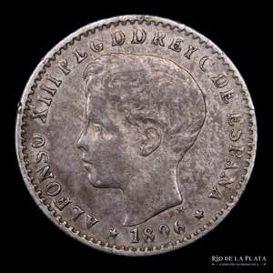 Puerto Rico. 10 Centavos 1896. AG.900, ... 