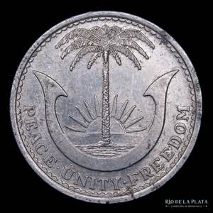 Biafra. 2 1/2 Shilling 1969. Al; 27.0mm; ... 