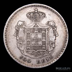 Portugal. Pedro V (1853-1861) 500 Reis 1859. ... 