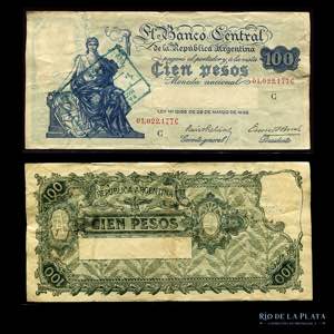 Argentina. Serie Progreso. 100 Pesos 1936. ... 