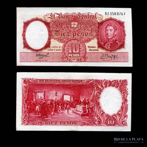Argentina. Pesos Argentinos. 10 Pesos 1961. ... 