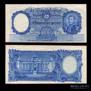 Argentina. 500 Pesos Moneda Nacional. ... 