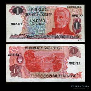 Argentina. Billete Muestra. Specimen. 1 Peso ... 