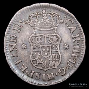 Lima. Carlos III (1759-1788) 1/2 Real 1765 ... 