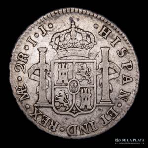 Lima. Carlos IV (1759-1788) 2 Reales 1801 ... 