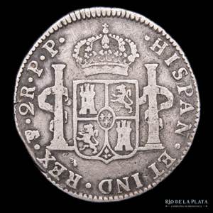 Potosí. Carlos IV (1788-1808) 2 Reales 1795 ... 