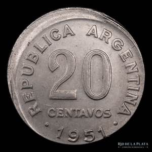 Argentina. Serie San Martín - 20 Centavos ... 