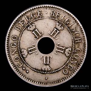Congo Belga (Colonia) 10 Centimes 1909. ... 