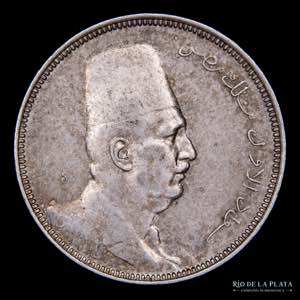 Egipto. Ahmed Fuad I (1922-1936) 5 Qirsh ... 
