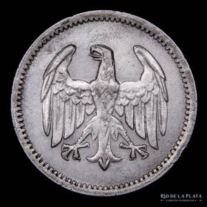 Alemania. Weimar. 1 Reichsmark 1924 A. ... 