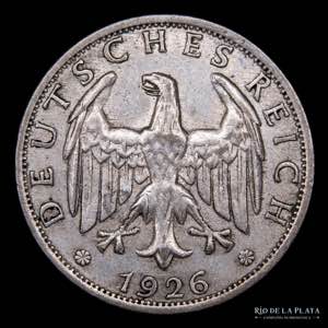 Alemania. Weimar. 2 Reichsmark 1926 F. ... 