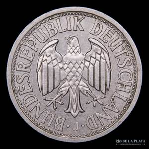 Alemania. 2 Deutsche Mark 1951J. Cu-Ni, ... 