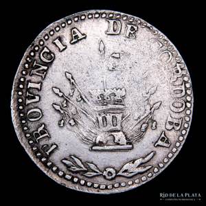 Argentina. Córdoba. 2 Reales 1846. AG.750; ... 