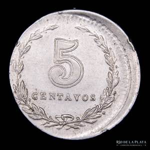 Argentina. Error. 5 Centavos 1937. ... 