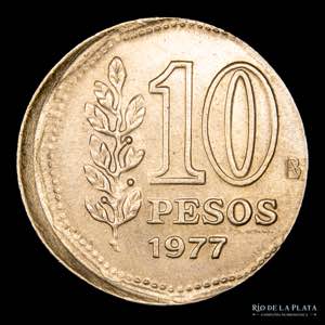 Argentina. Error. 10 Pesos 1977. ... 