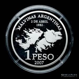 Argentina. 1 Peso 2007. 25 Aniversario de la ... 