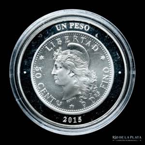 Argentina. 1 Peso 2015. 80 Aniversario del ... 