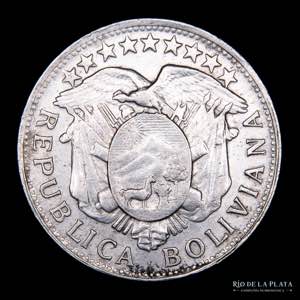Bolivia. 50 Centavos 1901 MM. AG.900; ... 