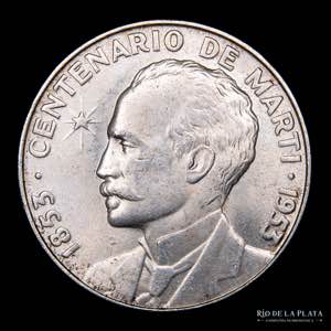 Cuba.  1 Peso 1953. ... 